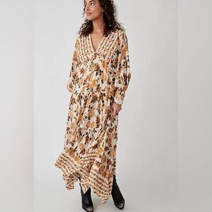 Free People Rows Of Roses Maxi Dress